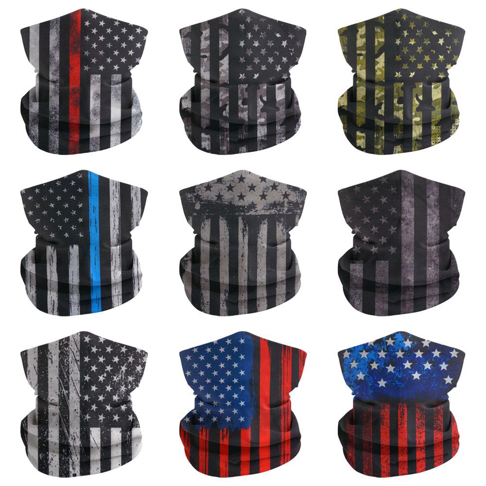 Cycling Gear For Women - Bandeira dos eua pescoço gaiter máscara