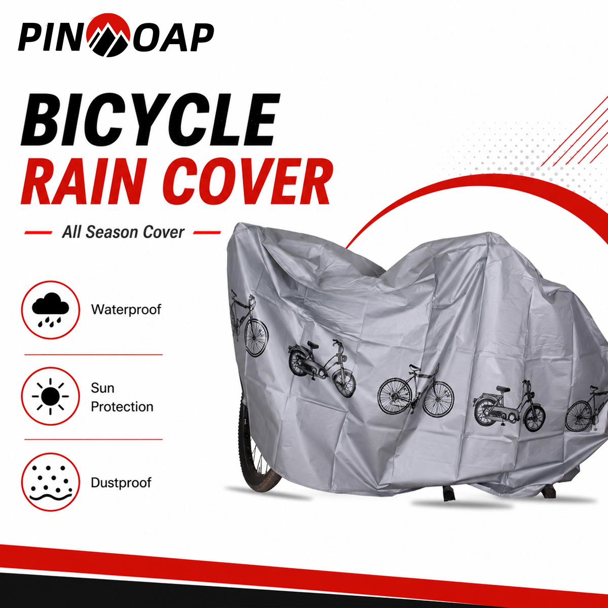 Cycling Gear Organizer - Capa de Chuva Universal para Bicicleta