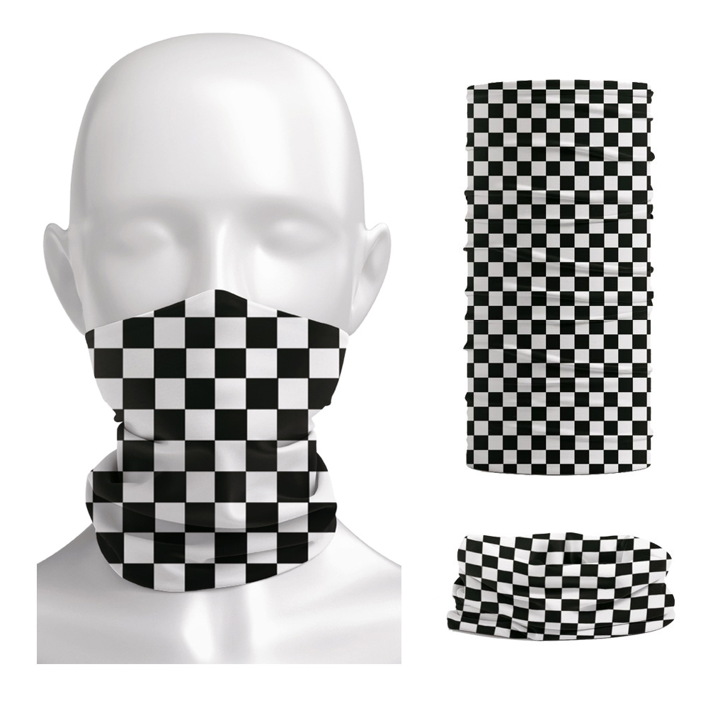 Cycle Gear - Xadrez ska impresso bandana pescoço mais