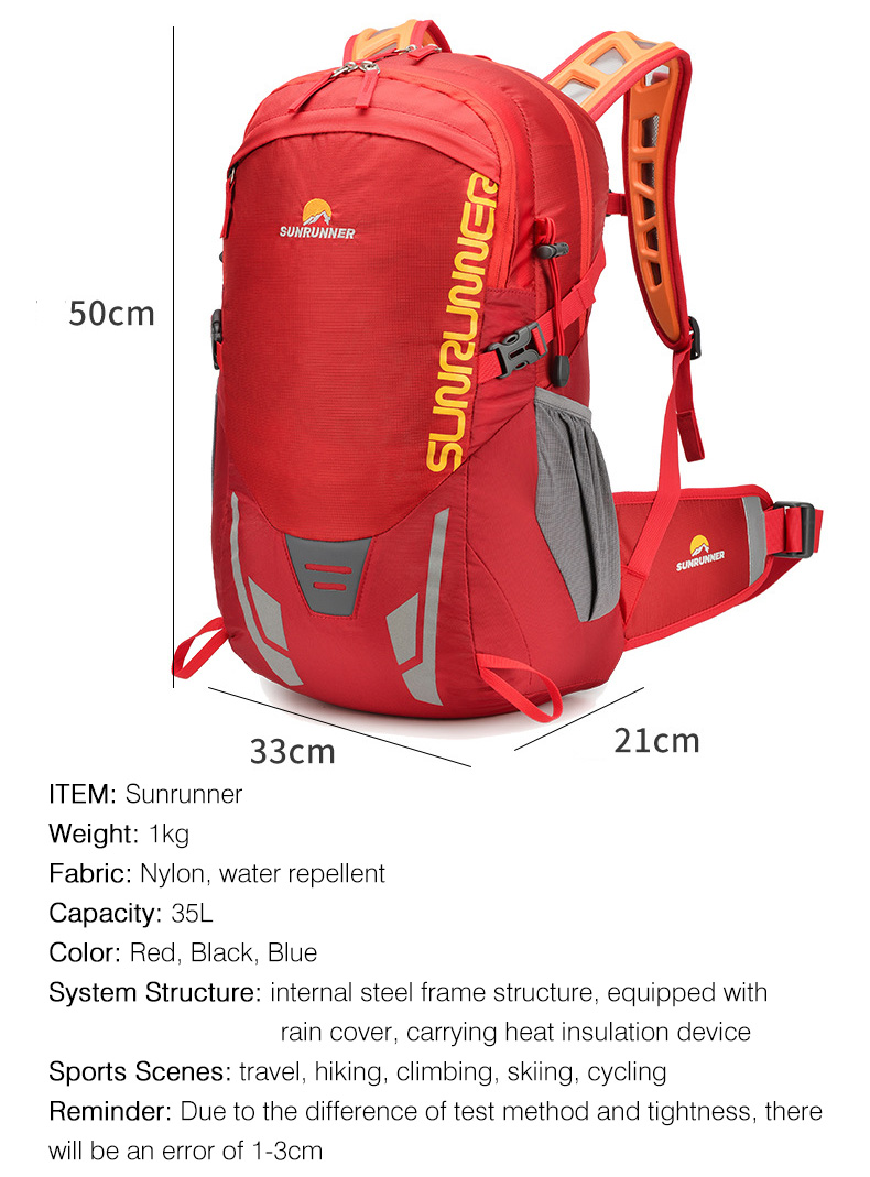 Mochila de caminhada 35l, gran - Cycling Gear Organizer avaliação e preço