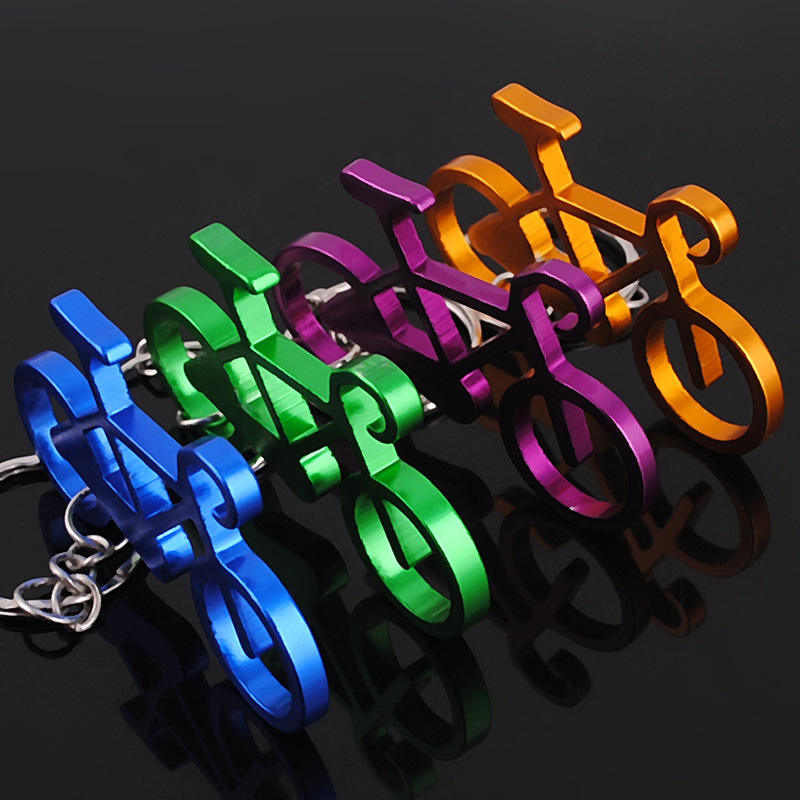 Novo chaveiro de metal das mul - Yellow Cycling Gear avaliação e preço