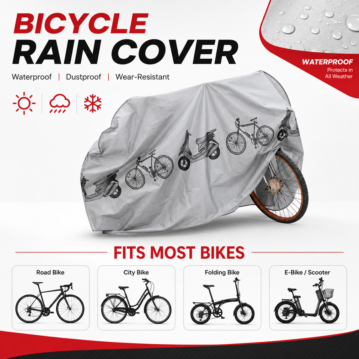 Capa de Chuva Universal para B - Cycling Gear Organizer avaliação e preço