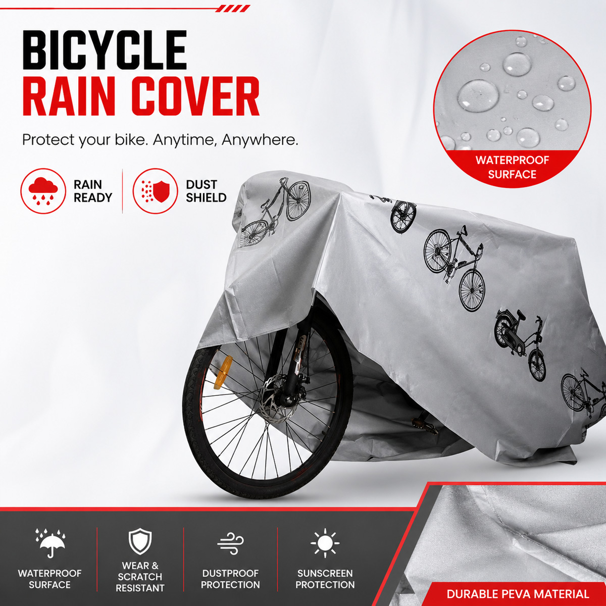 Capa de Chuva Universal para B - Cycling Gear Organizer avaliação e preço