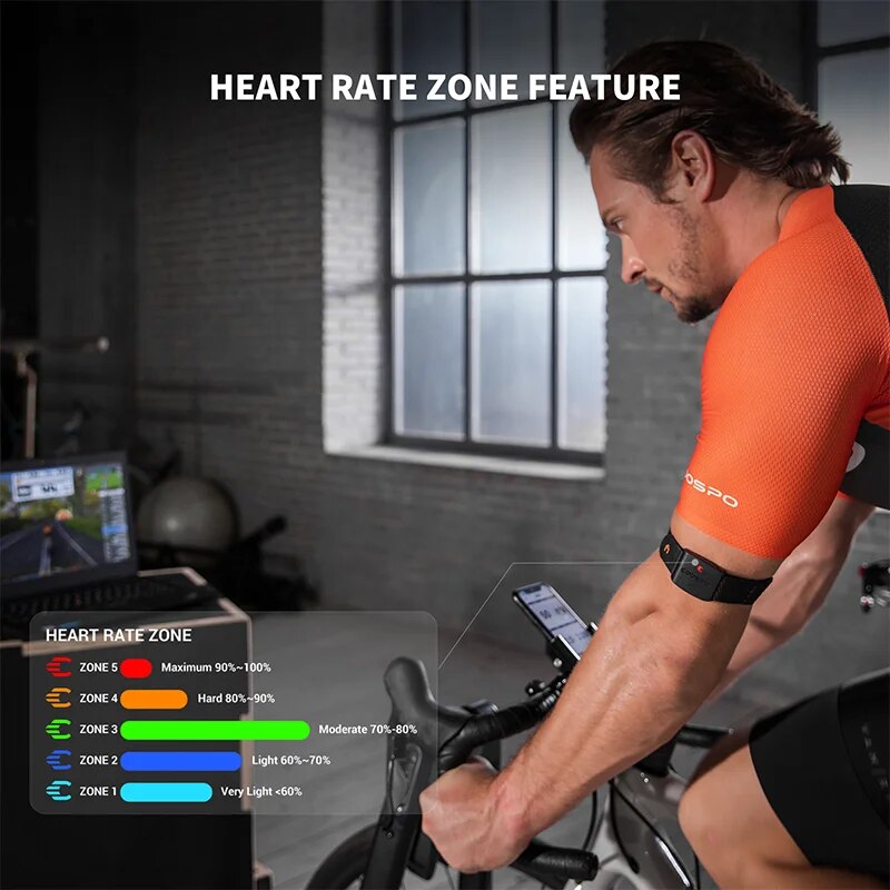 COOSPO HW9 Braçadeira Monitor  - Cycling Zwift avaliação e preço