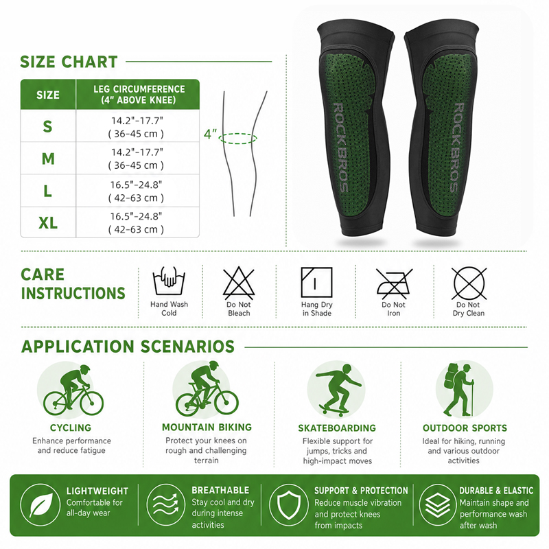 ROCKBROS-Sport Leg Warms Kneep - Cycling Gear avaliação e preço