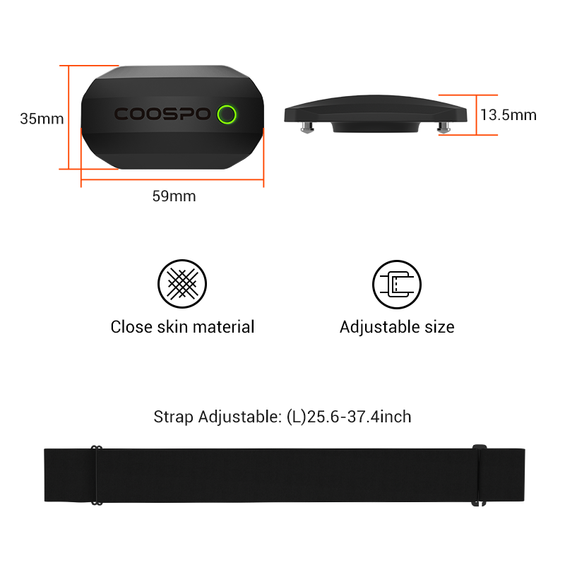 Coospo h808s sensor de freqüên - Cycling Zwift avaliação e preço