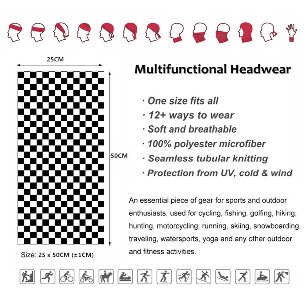 Xadrez ska impresso bandana pe - Cycle Gear avaliação e preço